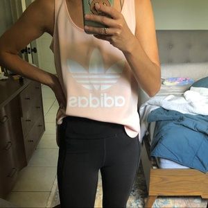 Pink Adidas tank top